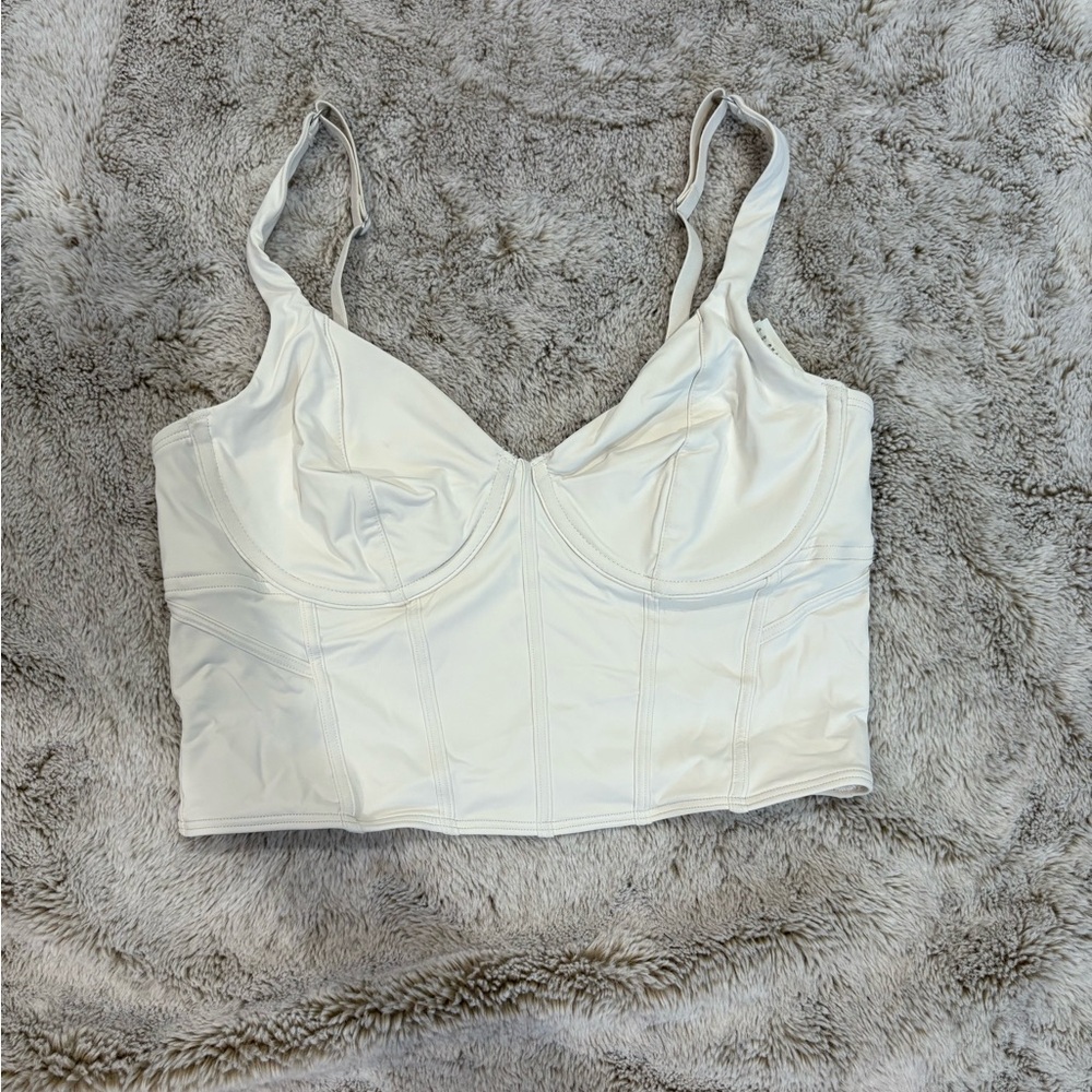 Gilly Hicks Cream Bustier Top